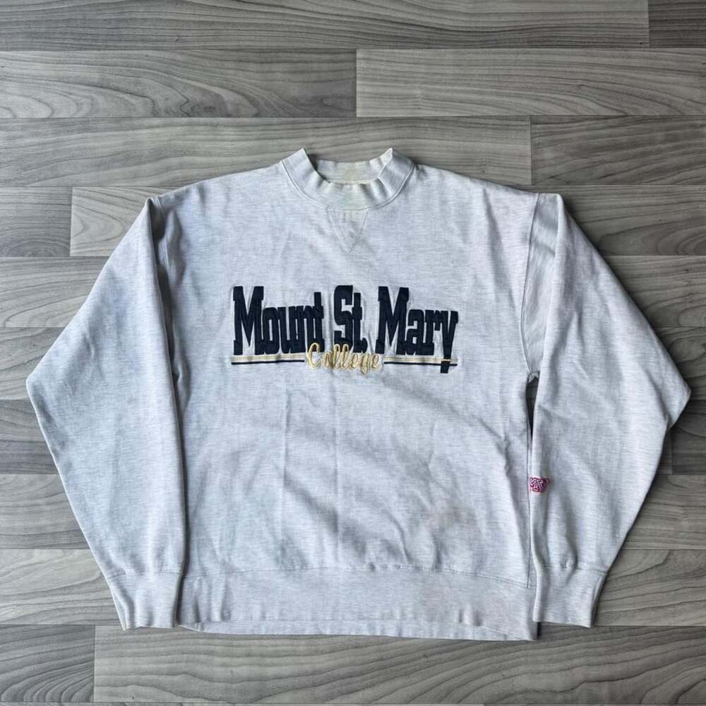 MV Sport Mount St. Mary College Sweatshirt Size Small Grey